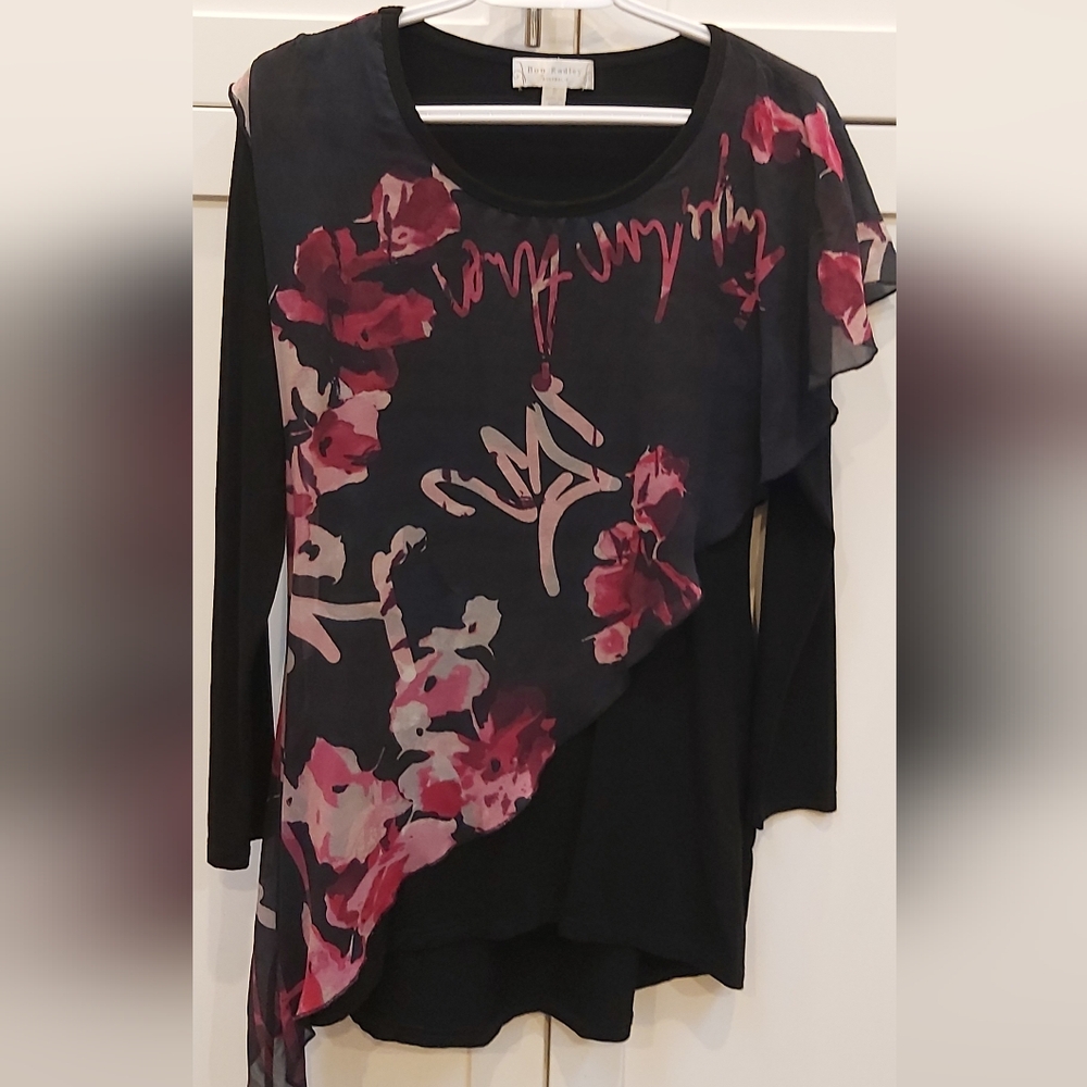Boo Radley silk and jersey tunic